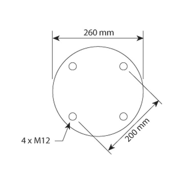 AS1475 AIRSPRING ASSY (ASK008) - STEEL PISTON SAF
