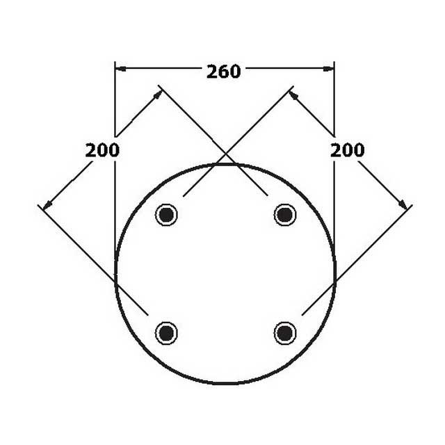 AS1496 AIRSPRING ASSY (ASK008) STEEL PISTON SAF