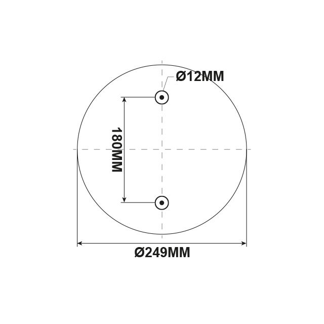 AS1497 AIRSPRING (ASK231) STEEL PISTON SCANIA