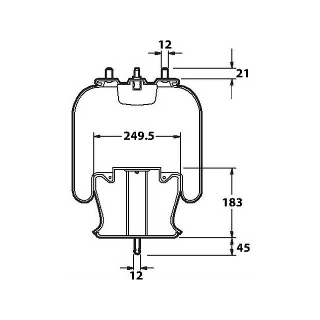 AIRSPRING (ASK231) STEEL PISTON SCANIA