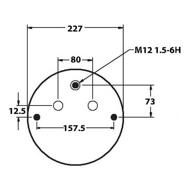AS1498 AIRSPRING (ASK231) STEEL PISTON SCANIA