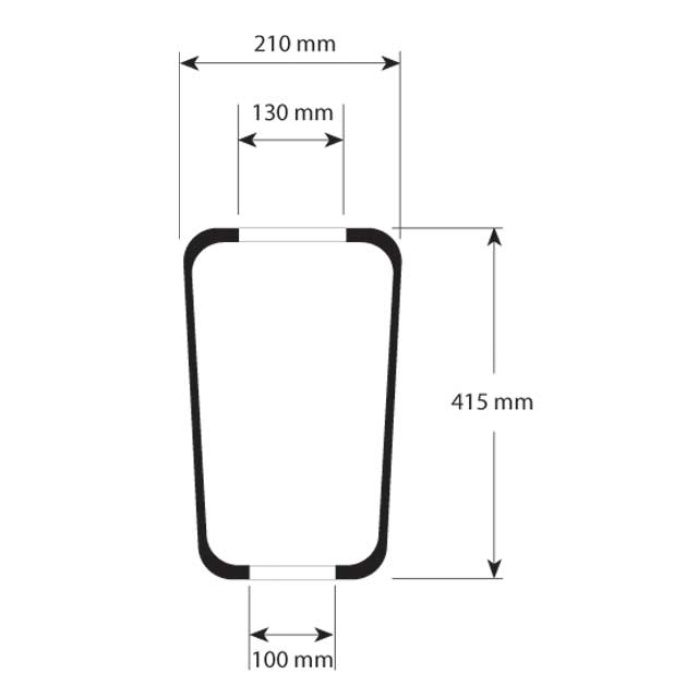 AS1608 AIR SPRING DIAPHRAGM ONLY