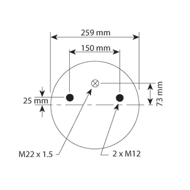 AS1959 AIRSPRING SERVICE ASSY (ASK020) BPW