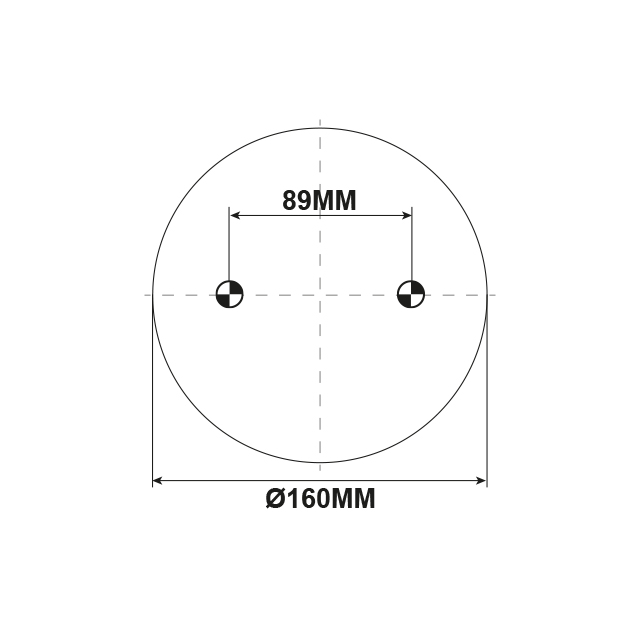 AS2120 AIRSPRING (ASK053) DOUBLE CONVOLUTED M24/M16 COMBI