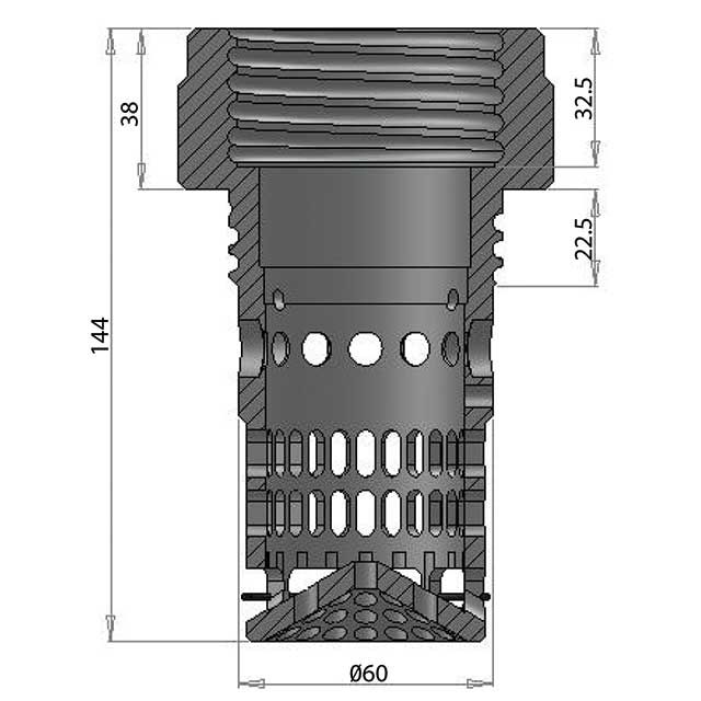 ASD0006 Anti Syphon Device 60mm - Screw Style