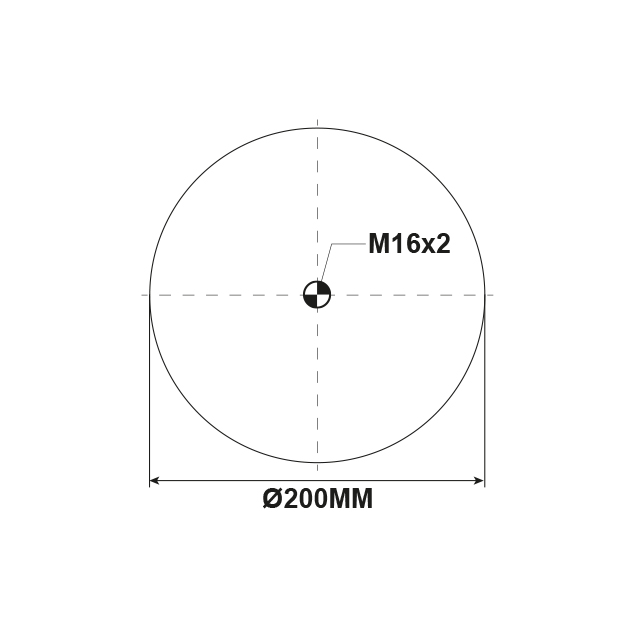 BPAS4005 Air Spring Assembly with Central Mount BPW