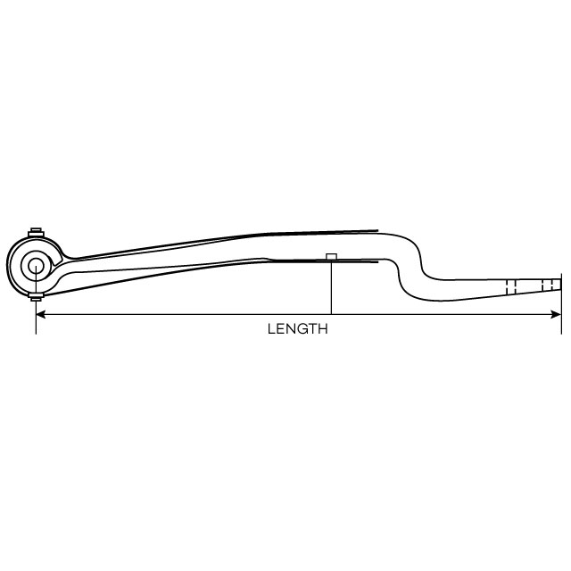 SINGLE LEAF TRAILING ARM CRANKED