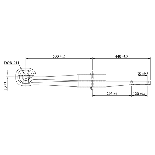 BPW 2 LEAF SPRING 2X43