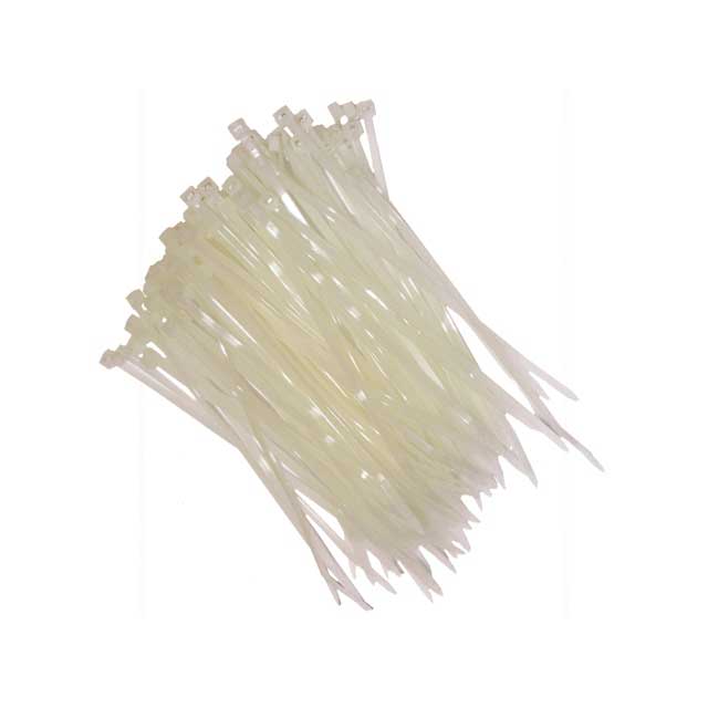 PKT 100 NATURAL CABLE TIES 300 X 4.8MM