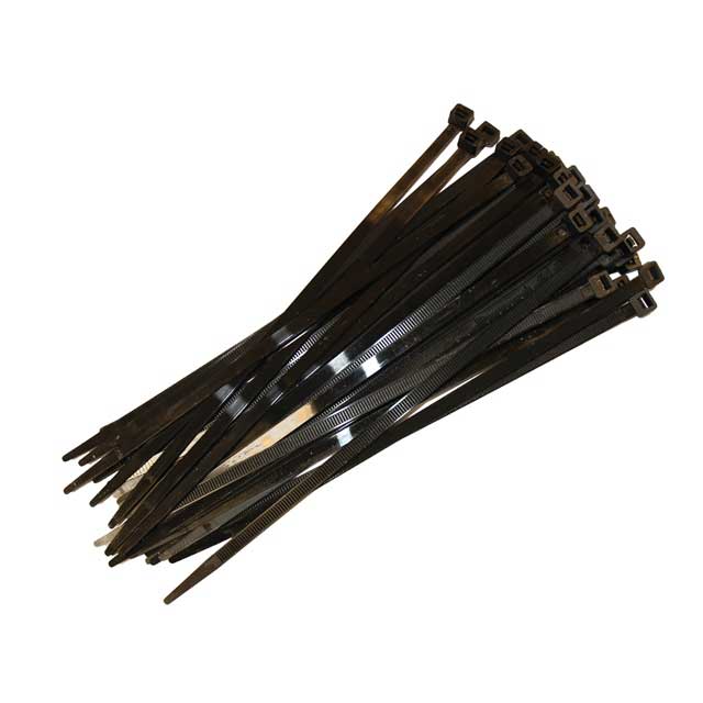 PKT 100 BLACK CABLE TIES 450 X 8.0MM