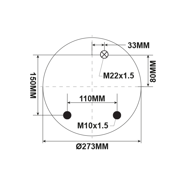DFAS0004 Air Spring 2 STUD (ASK052)