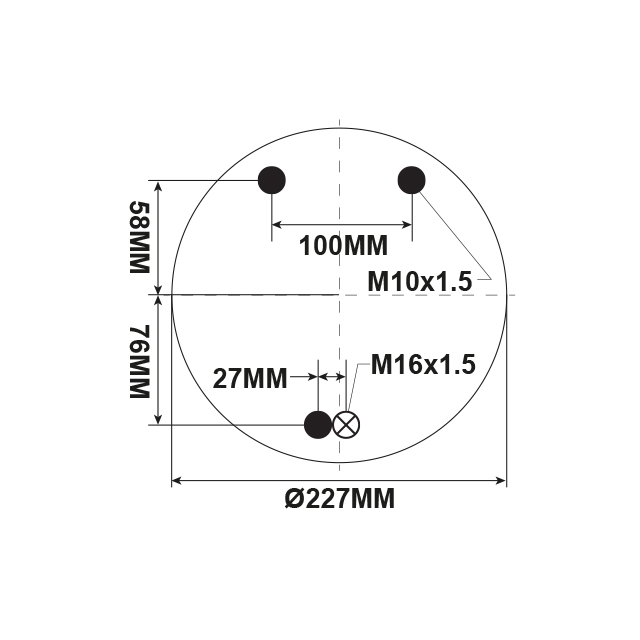 DFAS4021 AIRSPRING ASSY (TBA) M16 DAF