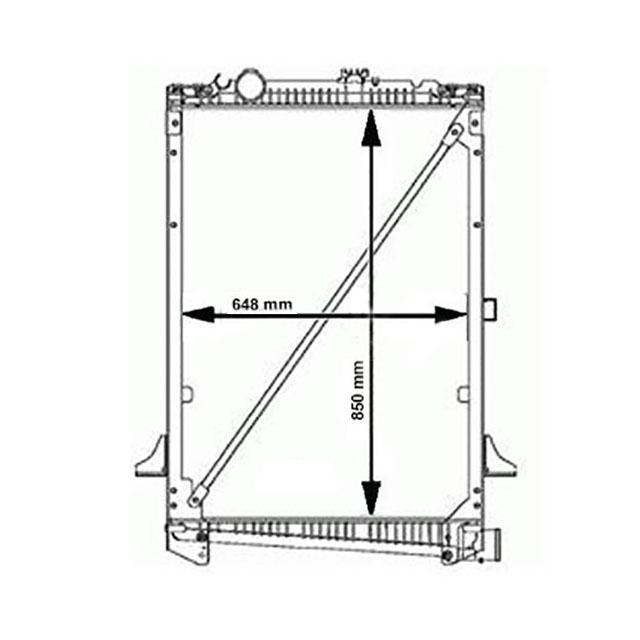 RADIATOR ASSEMBLY C/W FRAME