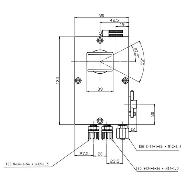 DFTP0005 Cab Tilt Pump c/w M14-M12 Adaptor