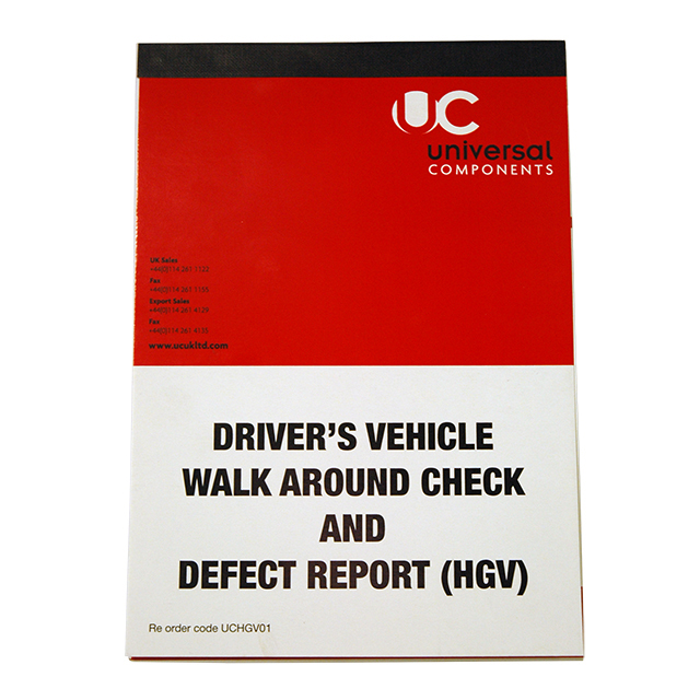 Numbered Driver Defect Book RSA 50 Page