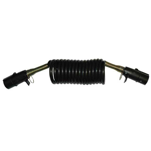 7 Core 'N' Type Electrical Coil - 3m - with Plastic Plugs, Spring Supports - 16 Turn
