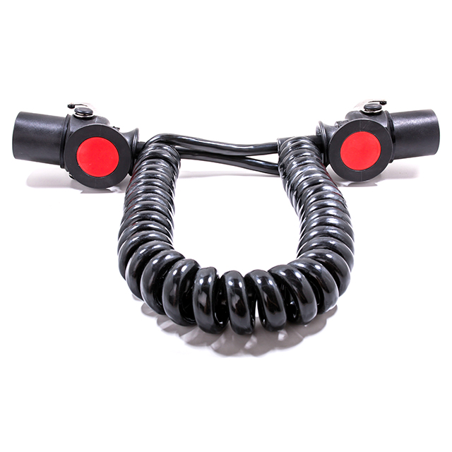 EC45 7 Core PU Black EBS Coil 3.5m Ext - 2 EBS (B) Plugs