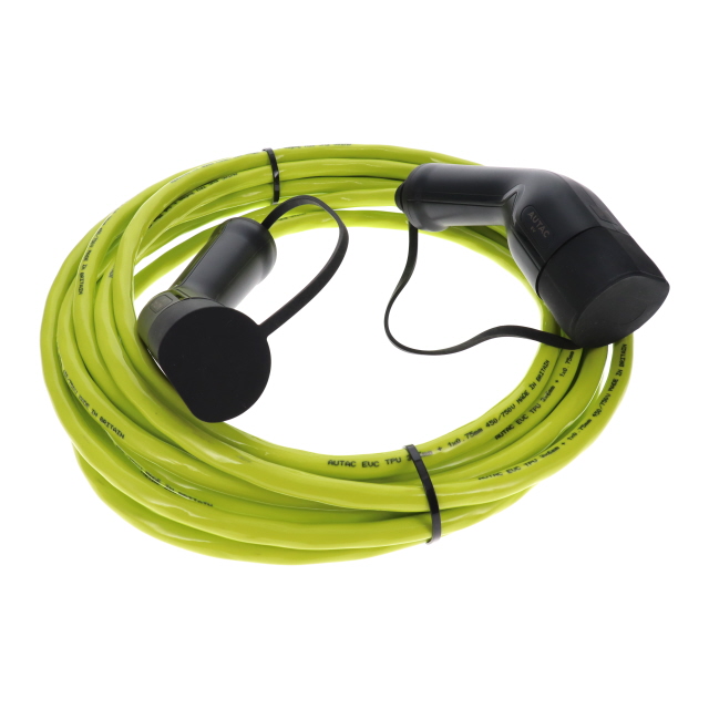 EV32-10MGN-T2A-T2A EV 32A - 10M STRAIGHT GREEN - T2 TO T2 - SINGLE PHASE