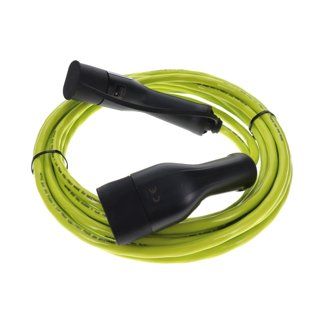 EV32-10MGN-T2A-T2A EV 32A - 10M STRAIGHT GREEN - T2 TO T2 - SINGLE PHASE