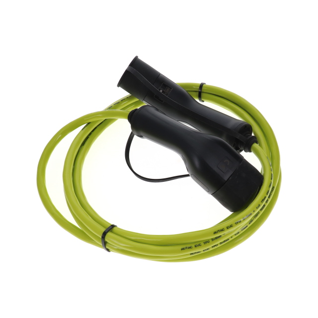 EV32-5MGN-T2A-T2A EV 32A - 5M STRAIGHT GREEN - T2 TO T2 - SINGLE PHASE