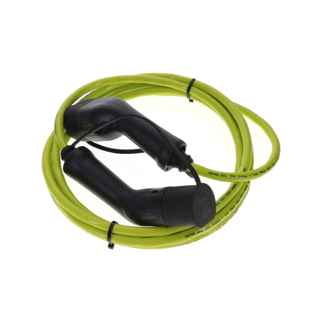 EV32-5MGN-T2A-T2A EV 32A - 5M STRAIGHT GREEN - T2 TO T2 - SINGLE PHASE