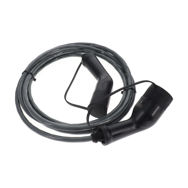 EV32-5MGR-T2A-T2A EV 32A - 5M STRAIGHT GREY - T2 TO T2 - SINGLE PHASE