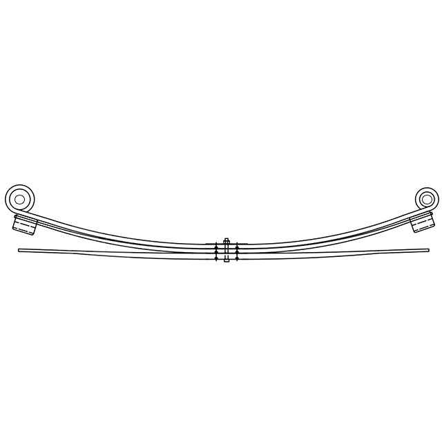 1+1 LEAF SPRING FORD TRANSIT MK8 REAR