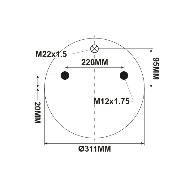 GGAS0005 AIRSPRING ASSY (ASK020) GIGANT