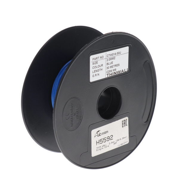 H5592 THIN WALL 2.0mm (28/0.30mm) BLUE Single Core 30M