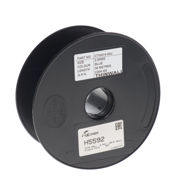 H5592 THIN WALL 2.0mm (28/0.30mm) BLUE Single Core 30M