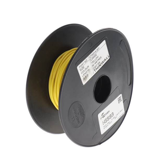 THIN WALL 2.0mm (28/0.30mm) YELLOW Single Core 30M