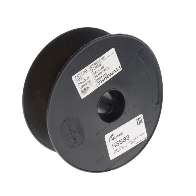 H5593 THIN WALL 2.0mm (28/0.30mm) YELLOW Single Core 30M