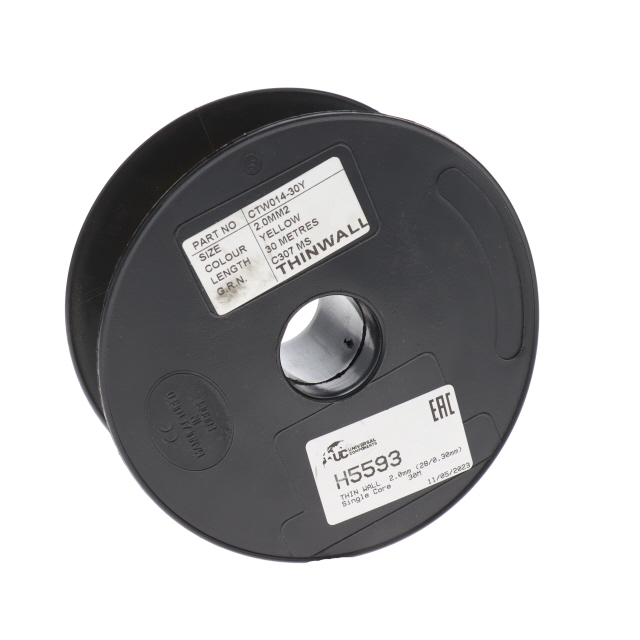 H5593 THIN WALL 2.0mm (28/0.30mm) YELLOW Single Core 30M