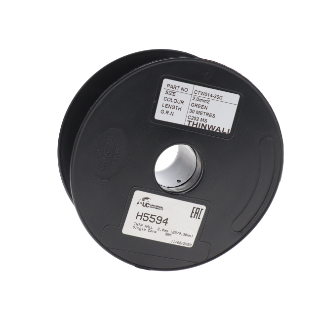 H5594 THIN WALL 2.0mm (28/0.30mm) GREEN Single Core 30M
