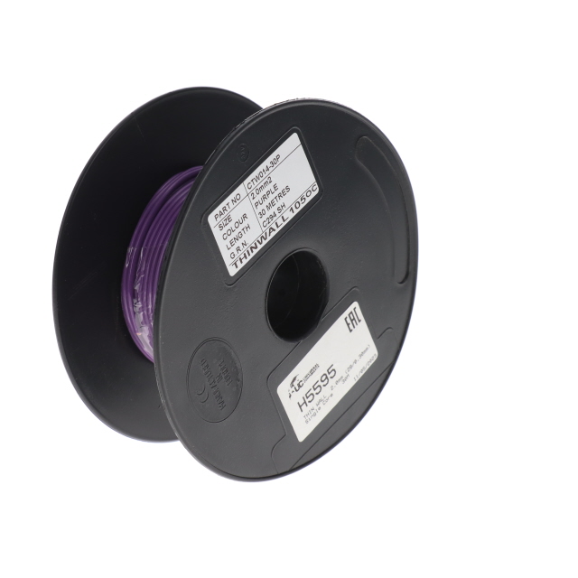 H5595 THIN WALL 2.0mm (28/0.30mm) PURPLE Single Core 30M