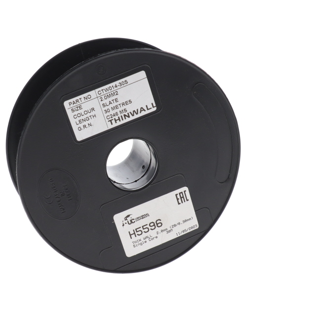 H5596 THIN WALL 2.0mm (28/0.30mm) GREY Single Core 30M