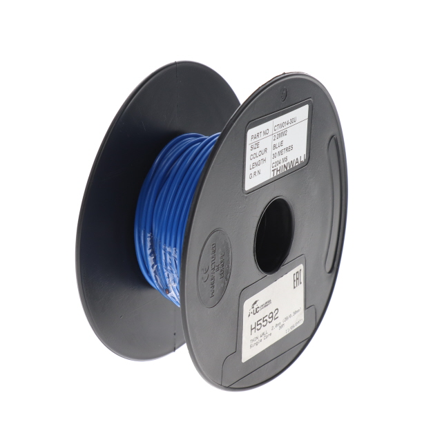 THIN WALL 2.0mm (28/0.30mm) BLUE Single Core 100M