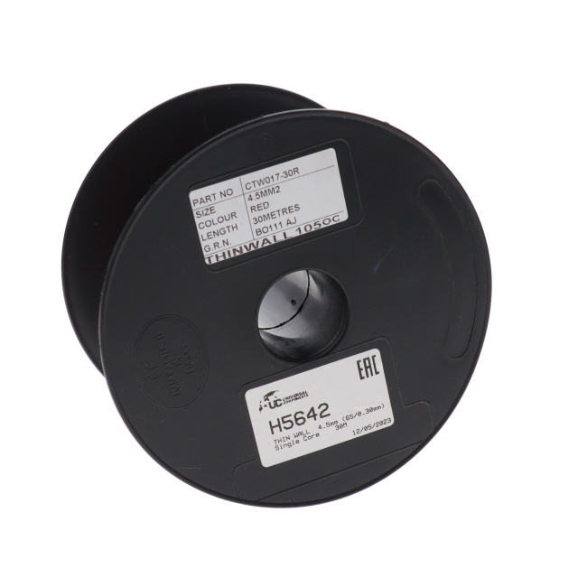 H5642 THIN WALL 4.5mm (65/0.30mm) RED Single Core 30M