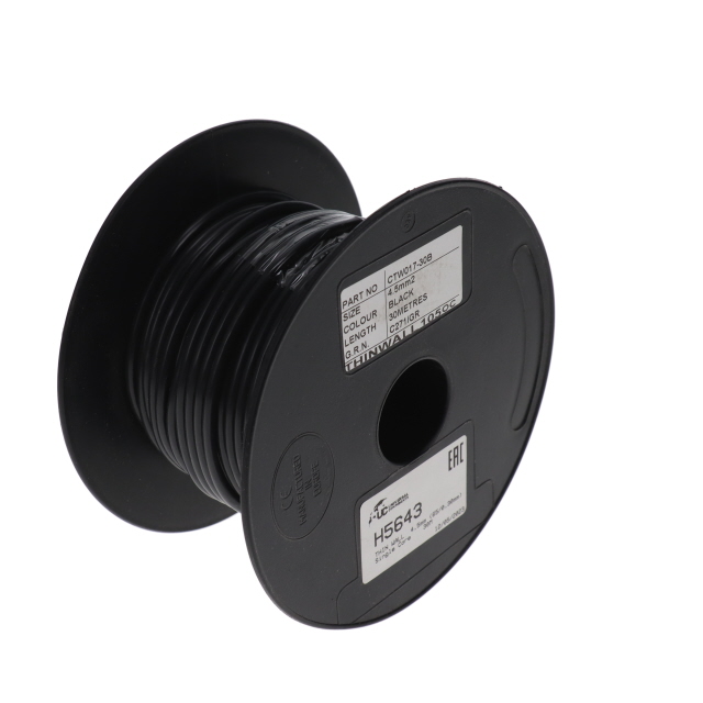 H5643 THIN WALL 4.5mm (65/0.30mm) BLACK Single Core 30M