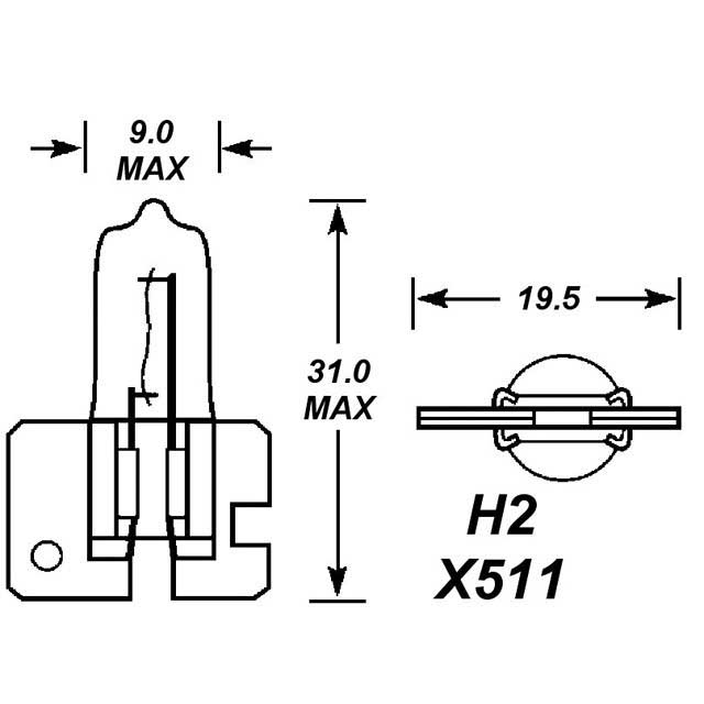 479 12V 55W BULB (H1117)