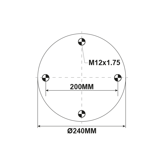 HNAS4004 AIRSPRING ASSY (KLTJ0016)  HENDRICKSON PRIMERIDE
