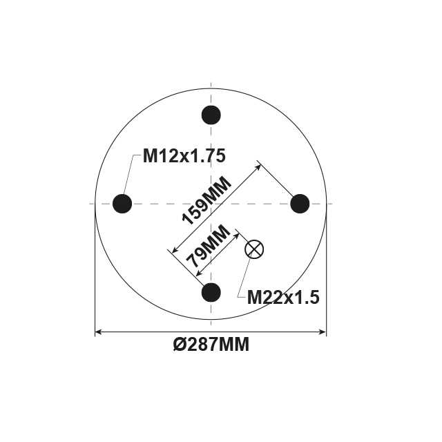 HNAS4204 AIRSPRING ASSY TO SUIT HENDRICKSON