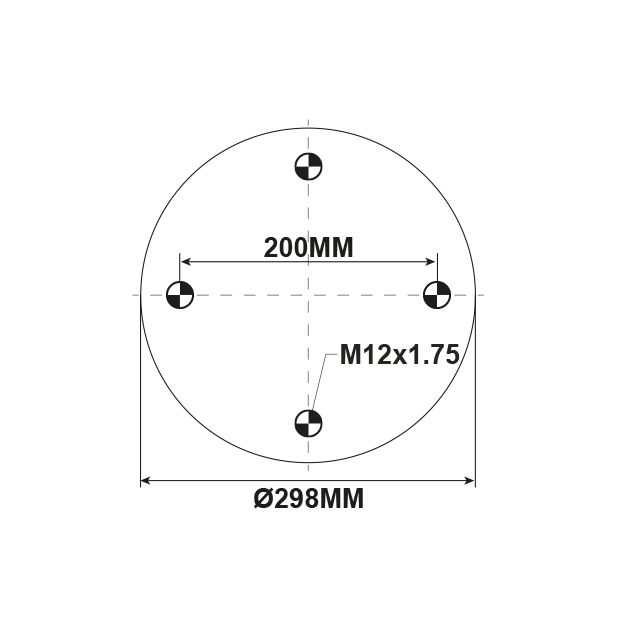 HNAS4204 AIRSPRING ASSY TO SUIT HENDRICKSON
