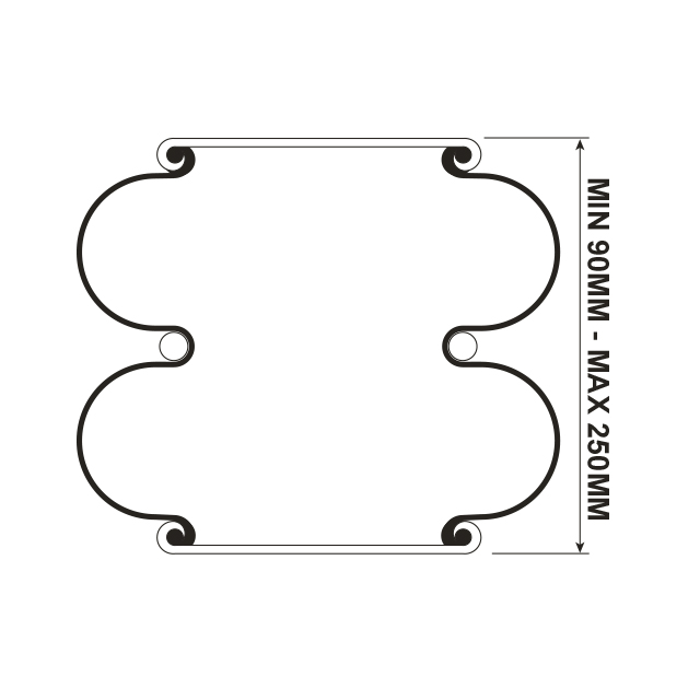 AIRSPRING ASSY (TBA ) DOUBLE CONVOLUTED IVECO