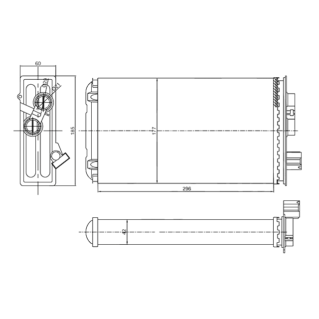 Heater Exchanger - To Suit Iveco Eurocargo