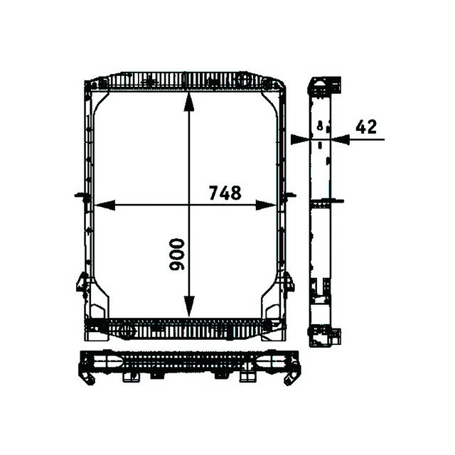 IVRD0011 HELLA RADIATOR 8MK376721-751