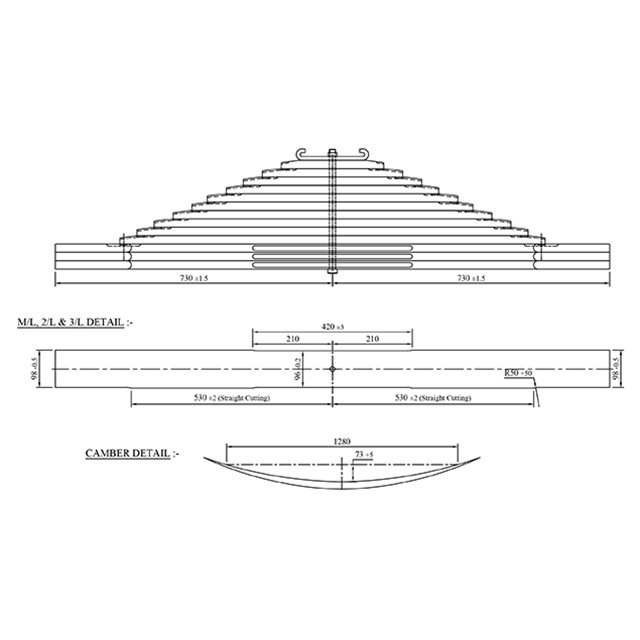 IVECO 13 LEAF REAR SPRING