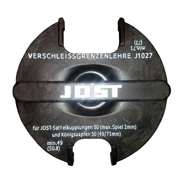 FIFTHWHEEL AND KING PIN WEAR LIMIT GAUGE FOR 2 KING PINS