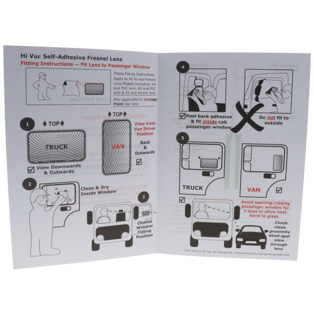KLTA0525 Fresnel Lens - Hi-Vue Self-Adhesive, A5, ACR