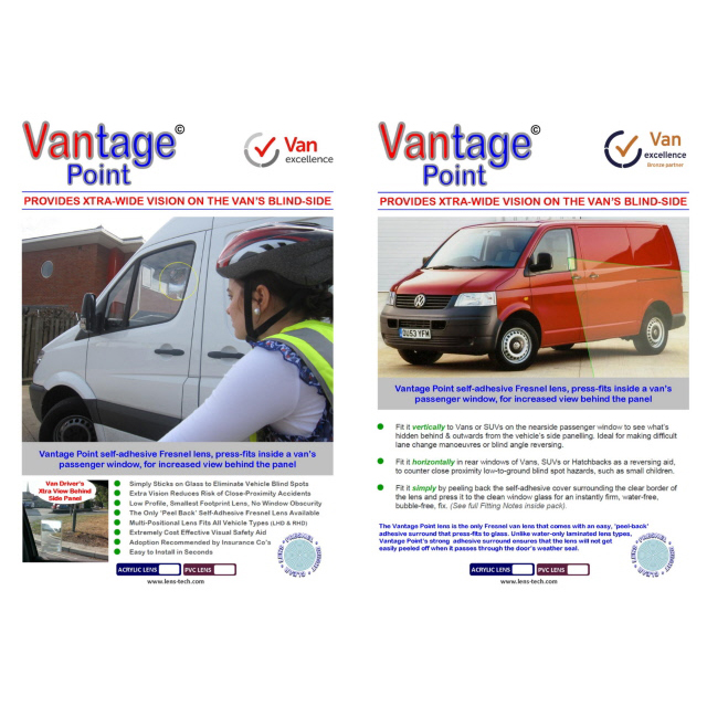 KLTA0527 Fresnel Lens - Self Adhesive PVC A5